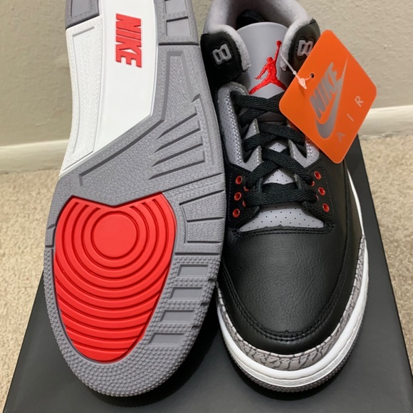 Jordan Retro 3 Black Cement(2024) Size 11 Brand New - Picture 11 of 14